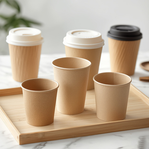 Takeout có thể tái chế 8oz cốc giấy nước lạnh nước trái cây thịt nướng dã ngoại bên ngoài trời giấy uống ly - Product Image 1