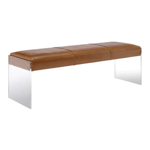Table de toilette simple et élégante en lucite avec pieds en acrylique transparent - Product Image 4