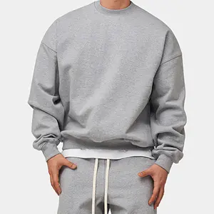 Pakaian Pria Sweater Rajut Longgar, Sweater Kardigan Leher Bulat Kartun Hip-Hop Gaya Baru Musim Gugur Musim Dingin