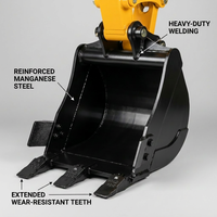 Mini-excavatrice TITAN haute efficacité 2T, moteur Laidong 385, 18,1 kW, faible consommation de carburant