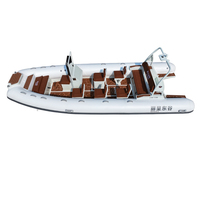 Usine Offre Spéciale Luxe PVC Moule Voilier Fibre De Verre Nervure CE Gonflable Canot De Pêche Hypalon PVC Ponton Bateau