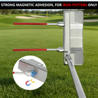 avec logo personnalisé Entraîneur de swing de putting de golf Aides à l'entraînement de golf magnétiques en trois sections