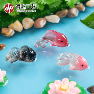 ปลาคาร์ฟเรซิ่นขนาดเล็ก Dp สำหรับตกแต่งตู้ปลา ขวดน้ำ ตกแต่งภูมิทัศน์ รูปแบบการ์ตูน สีสันสดใส รูปปลาขนาดเล็ก - Product Image 3
