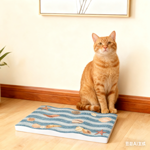 Innovativo Tiragraffi per Gatti Stampabile Pet-Cheer, Primo Supporto per Stampa con Superficie Ondulata, Design Personalizzato, Cartone Ondulato Ecologico - Product Image 1