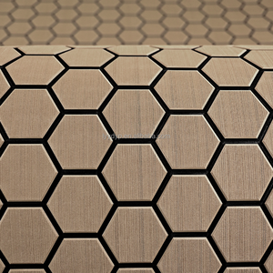 <span class=keywords><strong>Tapis</strong></span> antidérapant en EVA brun clair et noir KT GuoMei, motif hexagonal brossé, pour accessoires <span class=keywords><strong>de</strong></span> revêtement <span class=keywords><strong>de</strong></span> sol <span class=keywords><strong>de</strong></span> bateaux, bateaux à moteur, camping-cars et yachts - Product Image 1