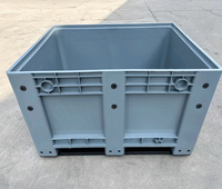 Caisses en plastique pour palettes, caisses en plastique robustes à mailles solides, caisses en plastique fermées pour palettes