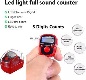 เครื่องนับดิจิตอลแบบสองปุ่ม  พร้อมไฟ LED แสดงผล - Product Image 5