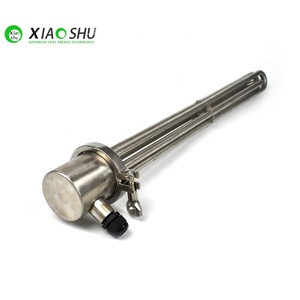 Xiaoshu điện 480V 6KW 9KW incoloy 800 mặt bích nóng ngâm yếu tố làm nóng với 1/2 inch kẹp - Product Image 1