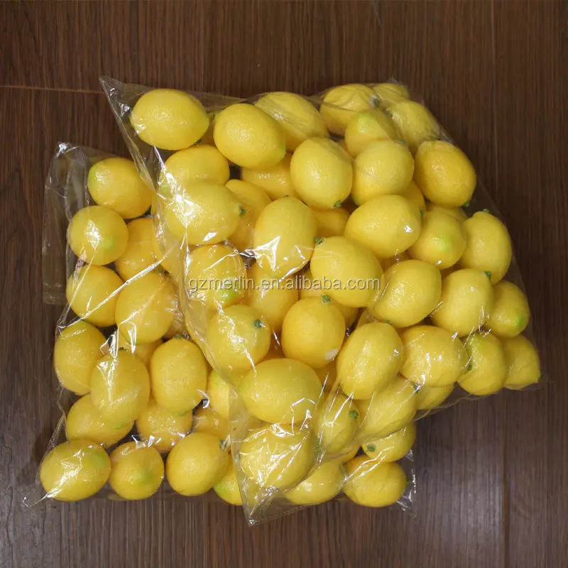 Artificial Foam Lemon for home decoration fruits Photography props fruits