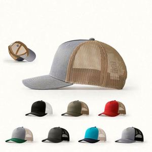 High Quality Baseball Cap Wholesale Custom 5-Panel Mesh Snapback Trucker <b>Hats</b> Common Business - Product Image 2