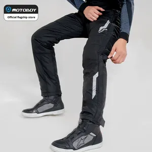 Motoboy, pantalones de motorista para montar, a prueba de viento, impermeables, cálidos, de talla grande, Unisex, desmontaje/liberación rápida, Invierno - Product Image 1