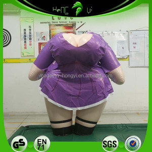 Costume gonflable violet personnalisé Hongyi en PVC, imprimé UV, pour fête au bord de la piscine - Product Image 2