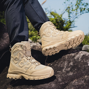 Scarponi da Trekking e Tattici da Uomo Taglie Grandi, Scarpe da Allenamento, Stivali Tattici e da Escursionismo per Uomo per Attività all'Aperto - Product Image 3