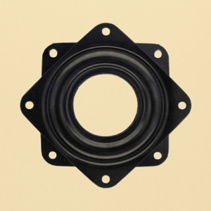 Plaque pivotante carrée de 2 pouces en acier laminé à froid, rotation à 360 degrés, base de quincaillerie pour présentoir de meubles - Product Image 1
