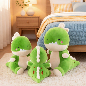 Peluche di Dinosauro Verde Carino - Morbido e Adorabile per Bambini - Product Image 2