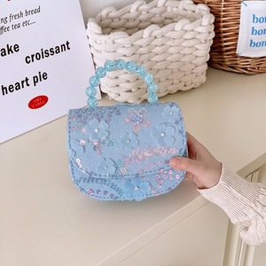 Nuevo Bolso Bandolera de PU con Diseño de Dibujos Animados, Semirredondo, con Lentejuelas, para Niñas, con Luz LED, DIY, para Cambiar el Hombro - Product Image 2
