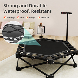 Household Hexagonal Foldable <b>Trampoline</b> Adjustable with Handrails <b>Trampoline</b> Personal Care Tools GZ RTS Bulk Mixed Order - Product Image 2