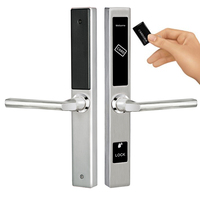 Cerraduras Inteligentes para Hoteles de Acero Inoxidable 304, Software de Gestión Hotelera, Llave para Puertas Corredizas de Aluminio y Vidrio, Fácil Instalación