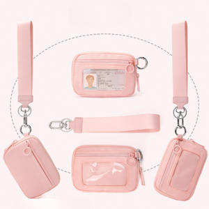 Custom Design <strong>Card</strong> <strong>Holder</strong> Purse <strong>Zip</strong> Around Wallet for <strong>Women</strong> <strong>With</strong> Window Portable Keychain Coin Pocket Wristlet Dual Pouch - Product Image 1