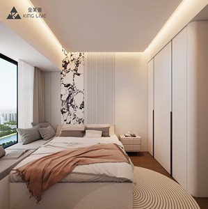 Sang trọng tùy chỉnh hiện đại đi bộ trong tủ quần áo tủ quần áo hệ thống với thiết kế hợp kim nhôm cho phòng ngủ - Product Image 1