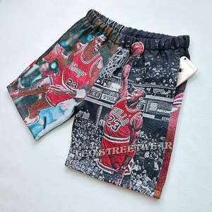 Pantaloncini 2025 da uomo stile leggero <span class=keywords><strong>tuta</strong></span> da ginnastica abbigliamento estivo asciugatura rapida t-shirt nera <span class=keywords><strong>Bermuda</strong></span> da basket - Product Image 5