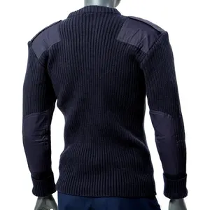 Rundhalsaukryl-Sweater Mil-Spec-Sweater Marineblau mit gestricktem Acryl GI-Standard-Kampf-Pullover taktischer Pullover