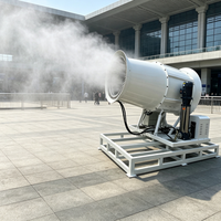 Canon à brouillard de type remorque de 80 m, pulvérisateur longue portée pour le contrôle de la poussière dans les zones de transfert de matériaux en vrac