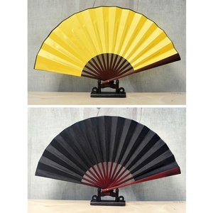 Custom 33cm Large Hand Fan Promotional Large Rave Fan Solid Nylon Fabric Hand Held Folding Fans for Advertisement - Product Image 3
