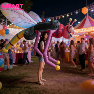 Disfraz de Libélula Inflable Personalizado, Disfraz para Desfiles y Accesorios de Escenario, Marioneta Inflable Publicitaria - Product Image 3
