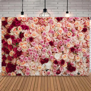 Blumen Hochzeit Hintergrund Fotografie Blumen Wand Rose Hintergrund Hochzeit Braut dusche Liebhaber Hintergründe Foto Requisiten - Product Image 1