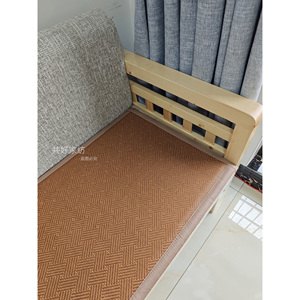 Thickened <b>Sponge</b> <b>Sofa</b> Cushion Rectangle Anti-Slip Rattan Mat Summer Solid Wood Fabric Leather Pad Type Seat Cushion - Product Image 4