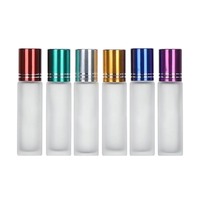 Vente en gros de bouteille à rouleau en verre transparent 3ml 6ml 9ml 12ml de parfum vide pour rouleau d'huile essentielle de vernis à ongles vernis de surface d'huile