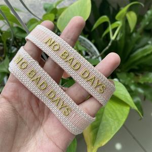 Pulsera Moyamiya Hecha a Mano, Más de 100 Textos en Existencia, Logotipo Personalizado, Pulsera de <span class=keywords><strong>Amistad</strong></span> Tejida a <span class=keywords><strong>la</strong></span> Moda con Borla - Product Image 5