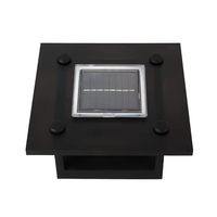 IP65 nilai surya LED tutup tiang lampu untuk taman luar ruangan 5W Panel surya putih hangat dan catu daya baterai bersertifikat ROHS