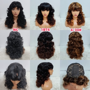 Letsfly วิกผมลอนคลื่นแบบหลวมพร้อมหน้าม้า ราคาพิเศษ 78$ ขนาด 22 นิ้ว  ฐานลูกไม้ 1×3  เส้นผมแท้ Remy เกรด 10A  จัดเรียงเกล็ดผมอย่างดี - Product Image 2