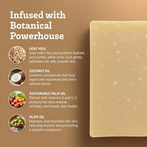 Beurre <span class=keywords><strong>de</strong></span> Karité Vegan Naturel Huile d'Olive Noix <span class=keywords><strong>de</strong></span> Coco <span class=keywords><strong>Lait</strong></span> <span class=keywords><strong>de</strong></span> Chèvre Éclaircissant Blanchissant Avoine Savon <span class=keywords><strong>de</strong></span> Bain pour Tous Types <span class=keywords><strong>de</strong></span> Peau - Product Image 2