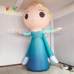 Personaggio dei cartoni animati gonfiabile su misura di ghiaccio e neve principessa gonfiabile con luce a Led - Product Image 4
