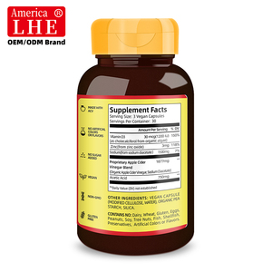 Cápsulas de Vinagre de Sidra de Manzana de Marca Privada <span class=keywords><strong>para</strong></span> <span class=keywords><strong>el</strong></span> <span class=keywords><strong>Sistema</strong></span> Inmunológico, <span class=keywords><strong>para</strong></span> Hombres y Mujeres - Product Image 2