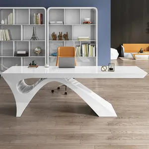 Back farbe Schreibtisch Einfach Moderne Büromöbel Weiß High-End Design Executive Schreibtisch CEO Tisch Manager Schreibtisch