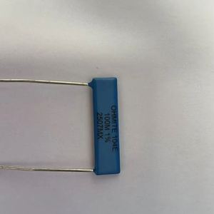 Résistance non inductive à couche épaisse SM104031006FE haute tension 1,5W 100M Ohm 38x10mm tolérance 1% à travers trou - Product Image 1