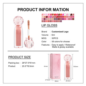 Hyaluronic Acid Lovely Non Sticky Hydrating Vegan <strong>Lip</strong> Oil Custom logo Manufacturer Fast Custom Aceite Labial Gloss Ruit Scent - Product Image 6