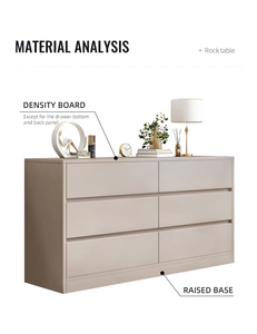 Tốt Nhà cung cấp tự chọn Tủ sideboard với 6 ngăn kéo MDF gỗ đồ nội thất phòng khách giá rẻ thiết kế hiện đại bảng tủ - Product Image 5