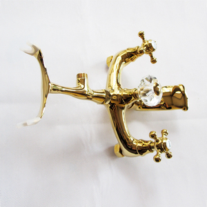 New Golden <strong>Wall</strong> <strong>Mounted</strong> Bathtub <strong>Shower</strong> Faucet Telephone Style <strong>Shower</strong> Bath <strong>Mixer</strong> <strong>Taps</strong> Top Selling - Product Image 4
