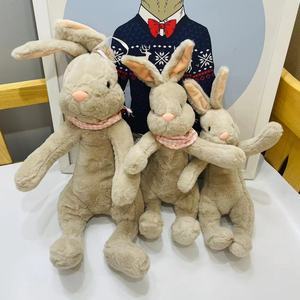 Boneka Kelinci Paskah 20cm dengan Wortel, Mainan Plush Berdiri dengan Telinga Panjang yang Lembut, Menawan, dan Realistis - Product Image 4