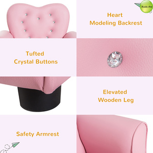 Nouveau <span class=keywords><strong>Fauteuil</strong></span> Simple Rose Moderne et Adorable pour Enfants, Facile à Nettoyer, Idéal pour Chambre et Salon - Collection 2026 à Succès - Product Image 4