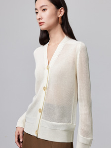 Suéter de Punto de <span class=keywords><strong>Lana</strong></span> Nuevo de Otoño 22487 para <span class=keywords><strong>Mujer</strong></span>, Informal, de Alta Calidad, Holgado, a la Moda, Largo, Cárdigan, Prenda de Punto - Product Image 5