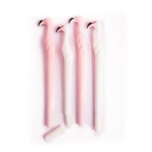 Bolígrafo de Gel con Forma de Flamenco, 0.5 mm, Rosa y Blanco, de Plástico, para Oficina y Escuela - Product Image 5