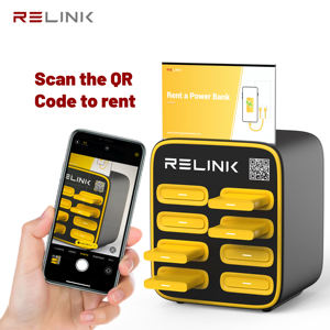 Зарядная станция Relink на 8 слотов с несколькими портами для мобильных телефонов с QR-кодом для докинга повербанков и услуг совместного использования - Product Image 4