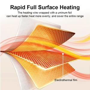 Plaque chauffante électrique portable pour aliments, chauffe-<span class=keywords><strong>plat</strong></span> rapide, tapis chauffant pliable pour table à manger, réglages de température, plaque chauffante pour aliments - Product Image 4