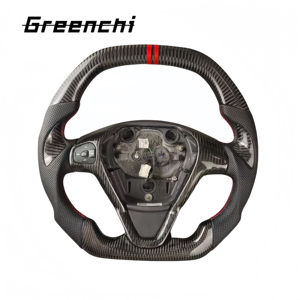 Pour la Ford <span class=keywords><strong>Fiesta</strong></span> <span class=keywords><strong>MK7</strong></span> <span class=keywords><strong>MK7</strong></span>.5 St180 ST <span class=keywords><strong>Sport</strong></span> Volant en fibre de carbone à fond plat - Product Image 4